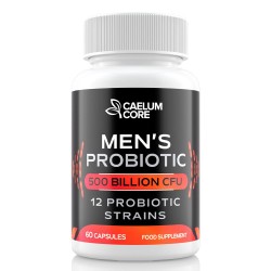 CaelumCore Probiotics Dietary Supplement for Men, 500 Billion CFUs & 12 Strains CaelumCore Probiotics Dietary Supplement for Men, 500 Billion CFUs & 12 Strains