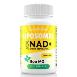 GaiusGlow Liposomal NAD+ Dietary Supplement 800 mg with Trans-Resveratrol 300 mg GaiusGlow Liposomal NAD+ Dietary Supplement 800 mg with Trans-Resveratrol 300 mg