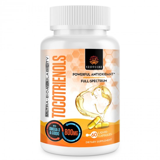 Kroppsiund Dietary Supplement Tocotrienols 800mg Supplement with CoQ10