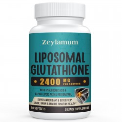 Zeylamum Liposomal Glutathione Dietary Supplement 2400mg Softgels Zeylamum Liposomal Glutathione Dietary Supplement 2400mg Softgels